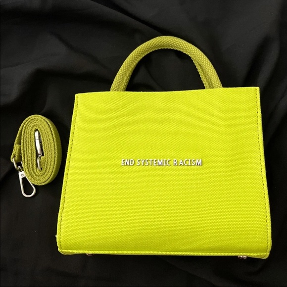 Brandon Blackwood Lime Green Canvas ESR Tote - Picture 2 of 10